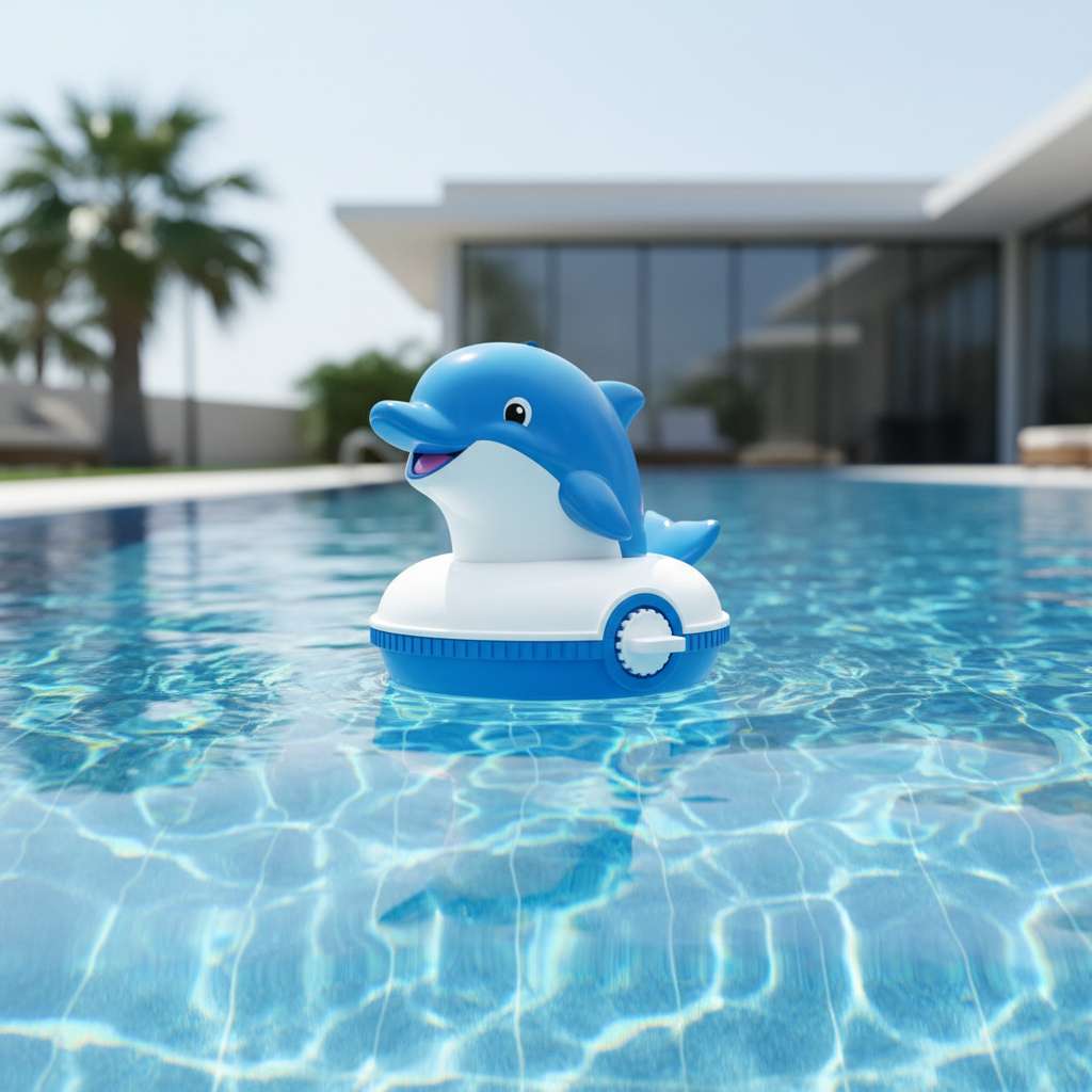 Dosificador flotante de cloro para piscina