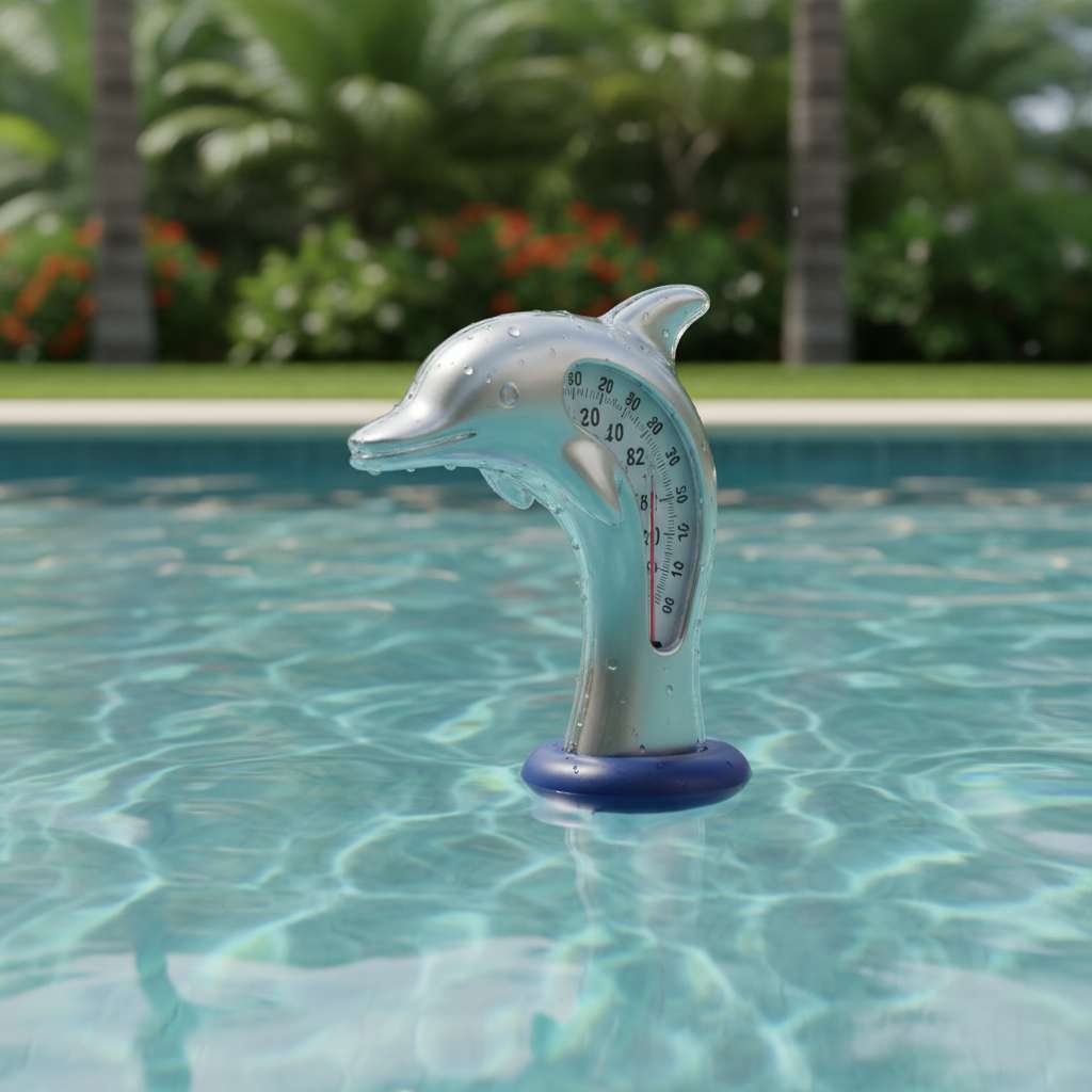 Termómetro flotante para piscina con diseño divertido